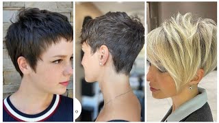 Amazing for ladies hairstyling ideas for western ladies 2024 beautiful short pixie haircuts ideas [upl. by Jem]