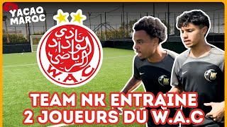 LA TEAM NKFOOTBALL ENTRAINE DES JOUEURS DU WYDAD WAC je fini au resto comme toujours [upl. by Wettam297]