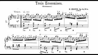 Chopin  3 Ecossaises Op72 No3 Li [upl. by Hershel]