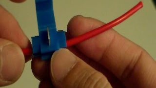 Connecting wires using Quick Splice Connector  Scotchlok [upl. by Roarke888]