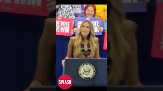 Jennifer Lopez Arrives And Speaks At Kamala Harris Rally In Las Vegas Nevada [upl. by Grindle]