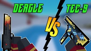 Block Strike Deagle vs TEC9  Damage and Gameplay  SemiAuto Pistol Wars Your Favorite [upl. by Flita]