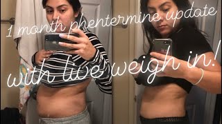 One Month Phentermine Update with Weigh In [upl. by Oivlis]