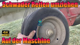 Schwader Reifen Umziehen mit nur 2 Montierhebeln und Reifenfüller Uncut [upl. by Carolin]