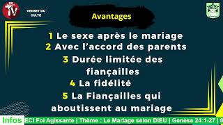 🔥Le Mariage selon Dieu  AEECI Foi Agissante  27  10  2024 🔥 [upl. by Lat800]