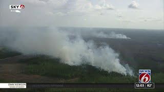 1600acre wildfire closes Tiger Bay State Forest in Volusia County [upl. by Alina]