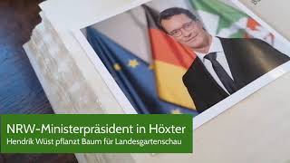 NRWMinisterpräsident Hendrik Wüst in Höxter [upl. by Nicolau]