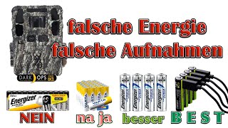 Wildkamera mit falschen Batterien  macht falsche Aufnahmen [upl. by Aveneg76]