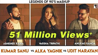 Legends of 90s Bollywood Songs Mashup  Anurag Ranga  Abhishek Raina  Varsha Tripathi  90s hits [upl. by Iona653]