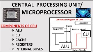 CPU and Its Components Components of MIcroprocessor [upl. by Sisenej]