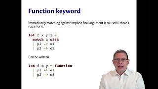 The Function Keyword  OCaml Programming  Chapter 3 Video 9 [upl. by Bale111]