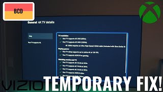 Major Issue With Vizio TVs And Xbox Series X Temporary Fix Update Video [upl. by Aerdnahs402]