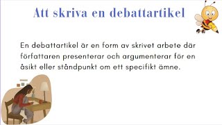 Att skriva en debattartikel [upl. by Ahsinra111]