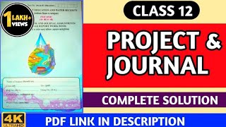 Std 12th EVS PROJECT AND JOURNAL WORK ANSWER Solution  Maharashtra State Board [upl. by Beck788]