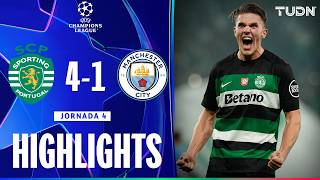 HIGHLIGHTS  Sporting Lisboa vs Manchester City  UEFA Champions League 2425  TUDN [upl. by Alayne]