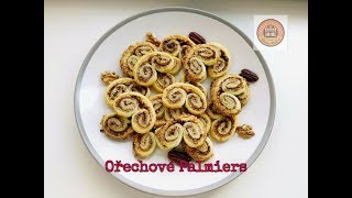 Ořechové palmiers se skořicí  Videorecept  CZSK HD recipe [upl. by Okuy]