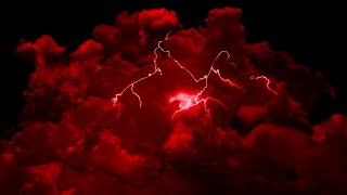 Red Thunderstorm Flashing Lightning 10 Hours Wallpaper Screensaver Background Video 4K OLED [upl. by Jacenta449]