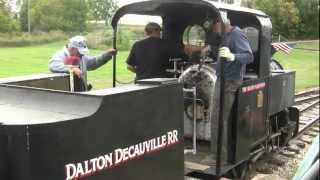 The Decauville French Steam Locomotive at the 2012 Dalton Threshing Show [upl. by Ecreip]