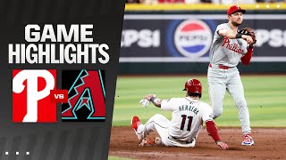 Phillies vs Dbacks Game Highlights 81024  MLB Highlights [upl. by Lenka]