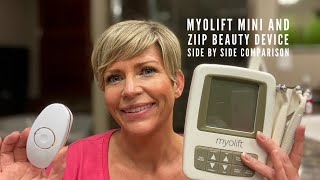 Myolift Mini amp Ziip Beauty Device Side By Side Comparison [upl. by Etteniotnna]