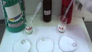 microscale chemistry experimentwmv [upl. by Ahsikram]