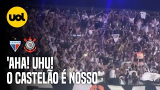 TORCIDA DO CORINTHIANS FAZ A FESTA CONTRA O FORTALEZA NA COPA SULAMERICANA O CASTELÃO É NOSSO [upl. by Sybille96]