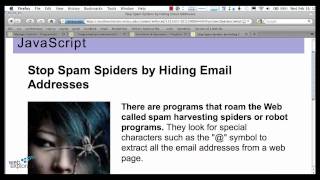 What is JavaScript Create a datetime stamp Fool SPAM Spider Programs [upl. by Heshum]