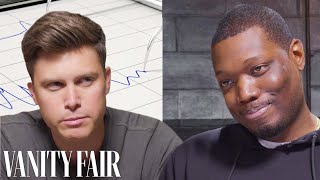 SNLs Colin Jost amp Michael Che Take Lie Detector Tests  Vanity Fair [upl. by Onabru]