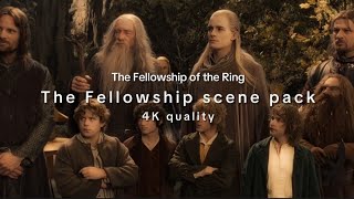 4K The Fellowship scene pack  LOTR Fellowship of the Ring [upl. by Abott]