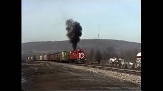 Canadian Pacific Near Binghamton NY Winter 1992 Spring 1994 [upl. by Zullo222]