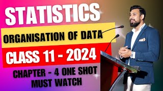 Organisation of Data  Chapter 4  Statistics  Class 11  ONE SHOT [upl. by Sivert]