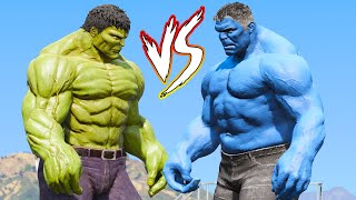 HULK vs HULK BLUE  GTA V [upl. by Thurstan948]