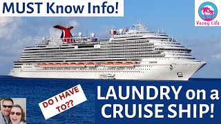 Laundry on Cruise Ship Self service  Wash and Fold Cruise Tips Carnival Norwegian Royal Caribbean [upl. by Yelyah]