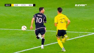 Lionel Messi Vs Columbus  2 Goals  Free Kick [upl. by Leahcar]