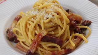 Spaghetti alla carbonara  tutti i segreti della ricetta originale [upl. by Mouldon375]