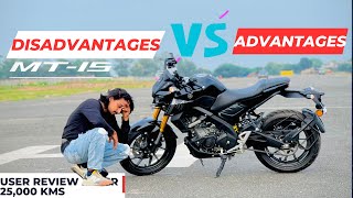 Yamaha mt15 v2 standard all black colour review  Advantages and Disadvantages  mt15 yamaha [upl. by Zandt]