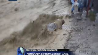 Inundación en Comodoro Rivadavia  Diario de Medianoche [upl. by Asirehc994]