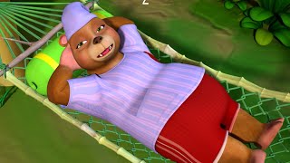 Karadimama Karadimama Eddelu  Lazy Bear  Kannada Rhymes for Children  Infobells [upl. by Enicul]