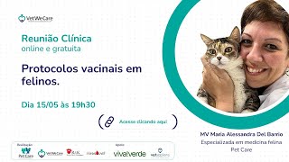 Protocolos Vacinais em Felinos  MV Maria Alessandra Del Barrio quotMalletquot [upl. by Sllew]