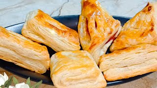 Crispy Puff Pastry Sheet Recipe  Patties Recipe  Bakarkhani Recipe  Naaz kitchen  Snacks recipe [upl. by Nahtanod]