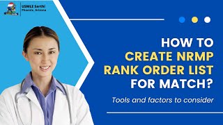 How to prepare your Rank Order List for Residency Match [upl. by Azilem]