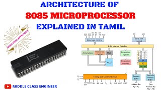 Architecture of 8085 Microprocessor  Explained in Tamil  Middle Class Engineer [upl. by Dmitri]