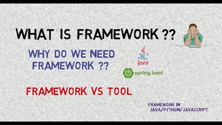 Framework  What Is Framework in Java   Framework vs Tools [upl. by Sorgalim]