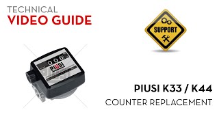 Piusi K33  Counter Replacement [upl. by Inaoj]