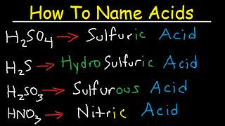 How To Name Acids  The Fast amp Easy Way [upl. by Luther]