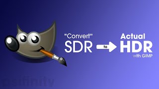 Convert SDR Image to HDR Image in GIMP [upl. by Sioux]