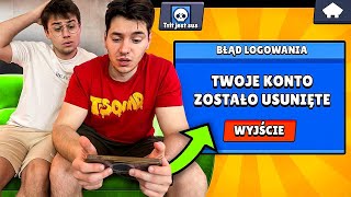 USUNIĘTE KONTO BRAWL STARS PRANK NA TRITSUSIE [upl. by Gnok278]