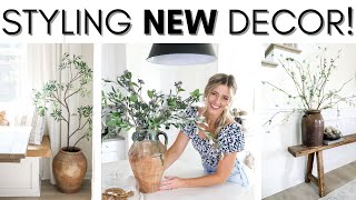 HOME DECOR HAUL  STYLING NEW DECOR  DECORATING TIPS AND IDEAS  DECORATING INSPIRATION [upl. by Duntson]