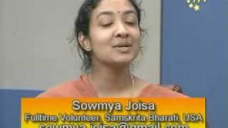 Samskrita Bharati ITV Interview Sri Chamu Krishna Shastry and Sowmya Joisa [upl. by Davey695]