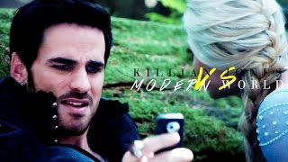 once upon a time  killian jones vs modern world HUMOR [upl. by Esyla]